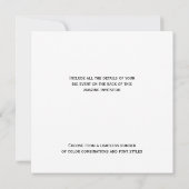 Oh Heilige Nachttekst Ontwerp Kaart (Achterkant)