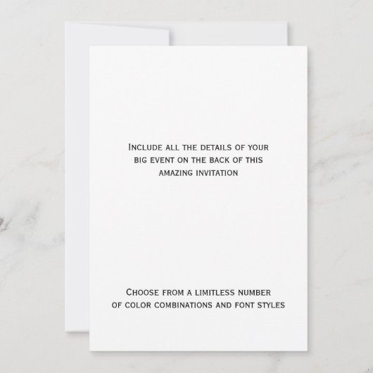 Oh Heilige Night Lyrics Design Kaart (Achterkant)