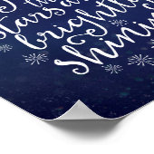 Oh Heilige waterverf Kerstdruk poster (Hoek)