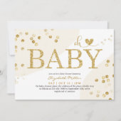 Oh heldere Glitter Chic Baby Girl Shower Kaart (Voorkant)