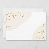 Oh heldere Glitter Chic Baby Girl Shower Kaart (Achterkant)