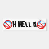 OH HELL NO BUMPERSTICKER (Voorkant)