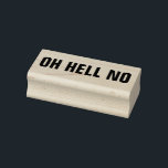 OH HELL NO Funny Nope Meme Sarcasm Humor Joke Rubberstempel<br><div class="desc">OH HEL GEEN Grappige Sarcastische Rubber Stamp - Tekst kan worden aangepast. Uw keuze van de kleur van het inktpad. Eenvoudig modern minimalistisch sarcasme humor ontwerp krijgt direct tot het punt. inspirerend / motivatie satire citaat maakt een grappige kantoor gag cadeau voor collega, medewerker, baas, secretaresse, administratief assistent, office manager,...</div>