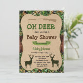 Oh herder baby shower uitnodiging (Staand voorkant)