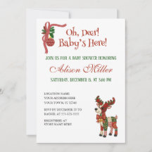 Oh, hert! Baby is er! – Kerst baby shower