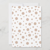 Oh hert baby shower sjabloon kaart (Achterkant)