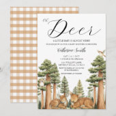 Oh Hert Bos Baby Shower Uitnodiging (Voorkant / Achterkant)