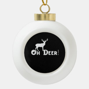 Oh Hert Clean Grafische Stijl Keramische Bal Ornament