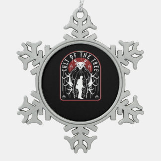 Oh Hert Cultus Van De Boom Artistieke Stijl Tin Sneeuwvlok Ornament