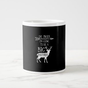 Oh hert gaat naar grote broer kerst aankondiging koffiekop