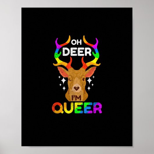 Oh Hert Grappige LGBTQ Pride Bewustzijn  Poster (Voorkant)