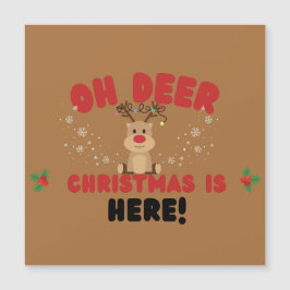 Oh Hert – Grappige Rendier Kerstkaart