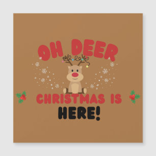 Oh Hert – Grappige Rendier Kerstkaart 