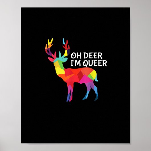 Oh Hert Grappige Woordspeling LGBT Pride Ontwerp Poster (Voorkant)