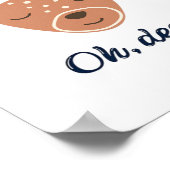 Oh hert hert liefde Red het hert creatief ontwerp  Poster (Hoek)