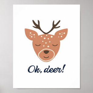 Oh hert hert liefde Red het hert creatief ontwerp Poster