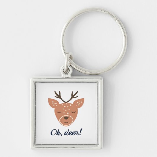 Oh hert hert liefde red het hert creatief ontwerp sleutelhanger (Voorkant)