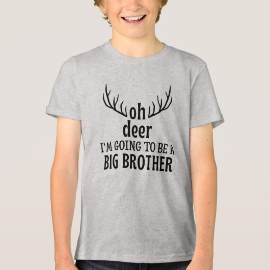 Oh hert, ik word een grote broer Tri-Blend shirt (Voorkant)