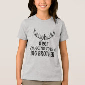 Oh hert, ik word een grote broer Tri-Blend shirt (Voorkant)