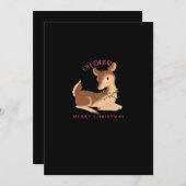 Oh Hert Kerst Misdaad Modern Design Feestdagenkaart (Voorkant / Achterkant)