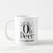 Oh hert Kerst mok illustratie koffie (Links)