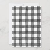 OH Hert! Kleine Bok Buffalo Plaid Baby Shower Kaart (Achterkant)