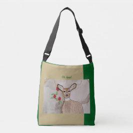 Oh hert! Lichtbruin bosgroen Crossbody Tas