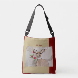 Oh hert! Lichtbruin Diep Rood Crossbody Tas