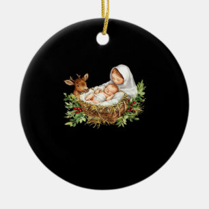 Oh hert Maria kerststal Kerstmis Jezus  Keramisch Ornament