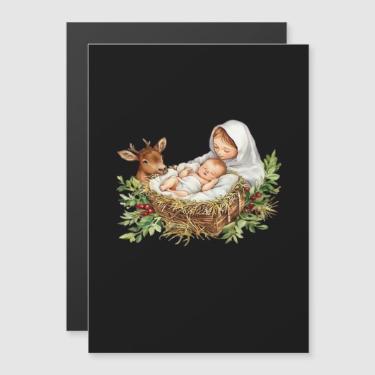 Oh hert Mary kerststal Jezus (Voorkant / Achterkant)