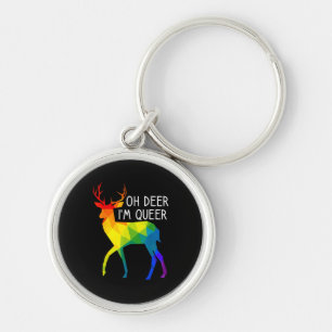 Oh Hert Queer LGBTQ Pride Vieringsmaand Sleutelhanger