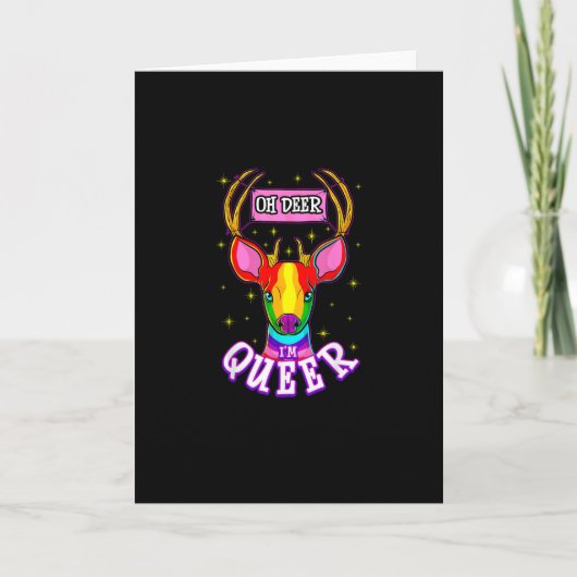 Oh Hert Queer Pride Maand Viering Cadeau Kaart (Voorkant)