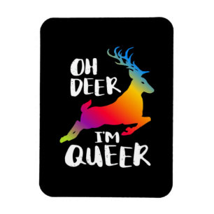 Oh Hert Queer Pride Minimaal Artistieke Stijl Magneet