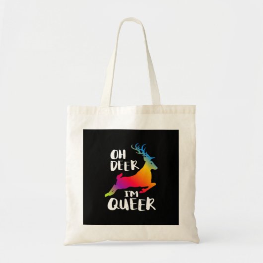 Oh Hert Queer Pride Minimal Kunstzinnige Stijl Boo Tote Bag (Voorkant)