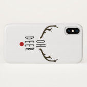 OH HERT Rendier Kerstmis Vakantie Feestelijk Case-Mate iPhone Case (Achterkant (horizontaal))