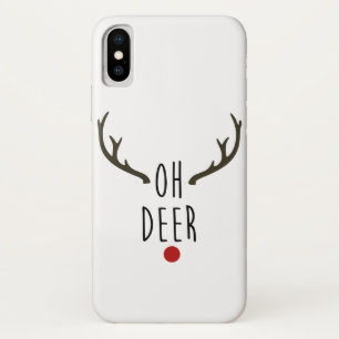 OH HERT Rendier Kerstmis Vakantie Feestelijk Case-Mate iPhone Case
