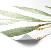 Oh hert roze meisje baby shower welkom bord poster (Hoek)