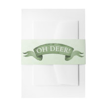 "Oh hert!" Soft Forest Green Deer