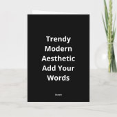 Oh Hert Trendy Modern Esthetiek Kaart (Achterkant)