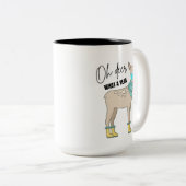 Oh hert wat een jaar twee getinte Mok (Voorkant rechts)