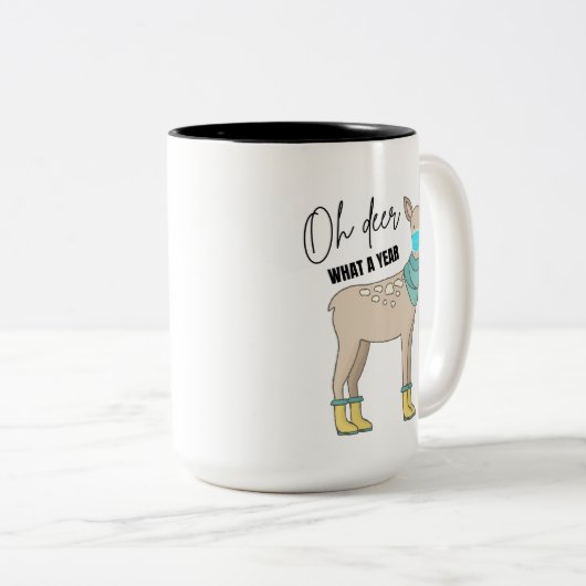 Oh hert wat een jaar twee getinte Mok (Voorkant rechts)