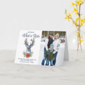 Oh hert wat een jaar vrolijk kerstfeest FOTO Vakan Kaart (Gele Bloem)