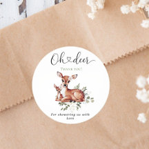 Oh hert watercolor bloemige baby shower