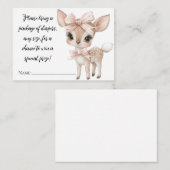 Oh hert ze is bijna hier Luier Raffle Kaart (Voorkant / Achterkant)