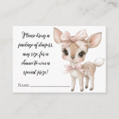 Oh hert ze is bijna hier Luier Raffle Kaart (Voorkant)