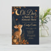 Oh Herten Baby Borrel Kaart (Staand voorkant)