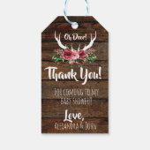 Oh herten Baby shower cadeau Labels Cadeaulabel (Achterkant)