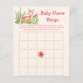 Oh herten Baby shower spel bingo