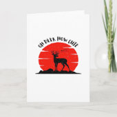 Oh Herten Cute Stijl Kaart (Voorkant)