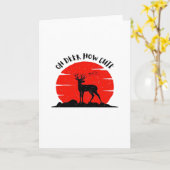 Oh Herten Cute Stijl Kaart (Gele Bloem)